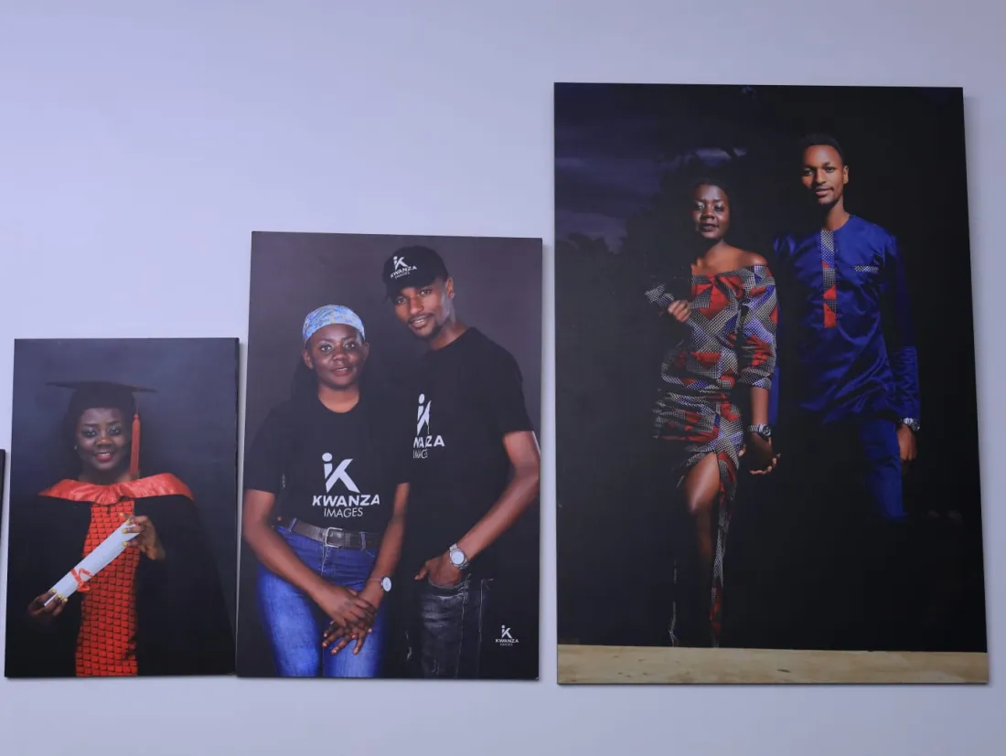 Graduation & Couple Portraits – Custom Portraits wall art mount by Kwanza Images